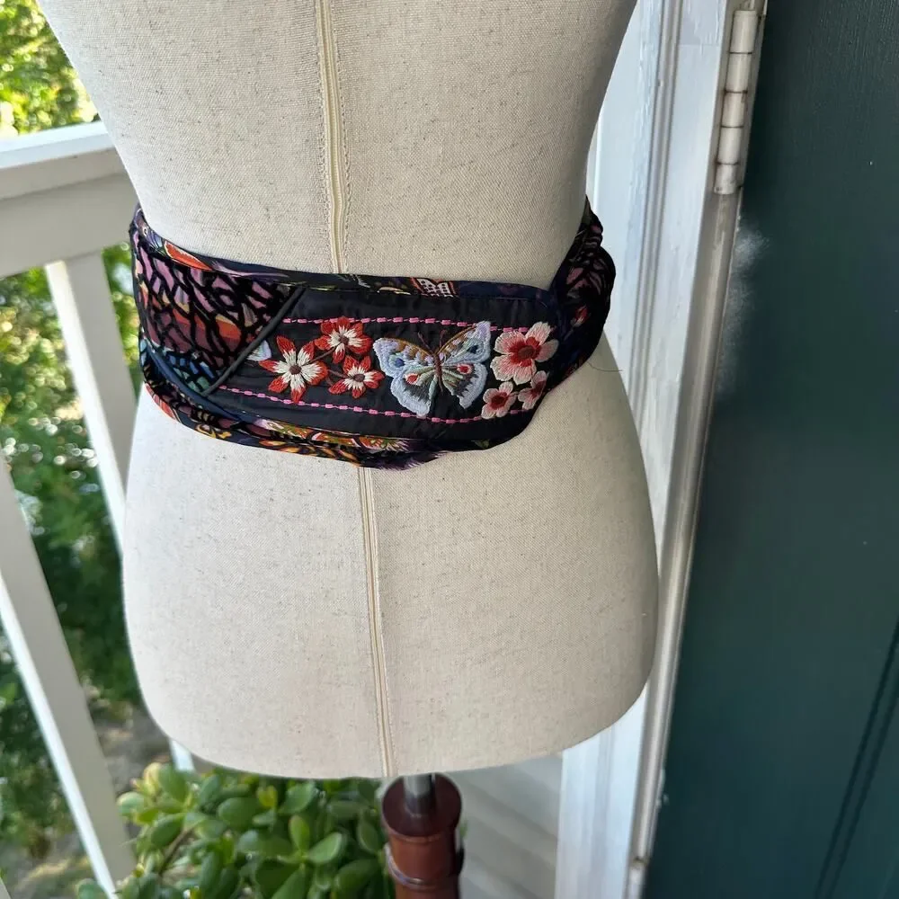 NWOT Johnny Was Catherine Belt Soundbath Navah Velvet Burnout Embroidered Boho